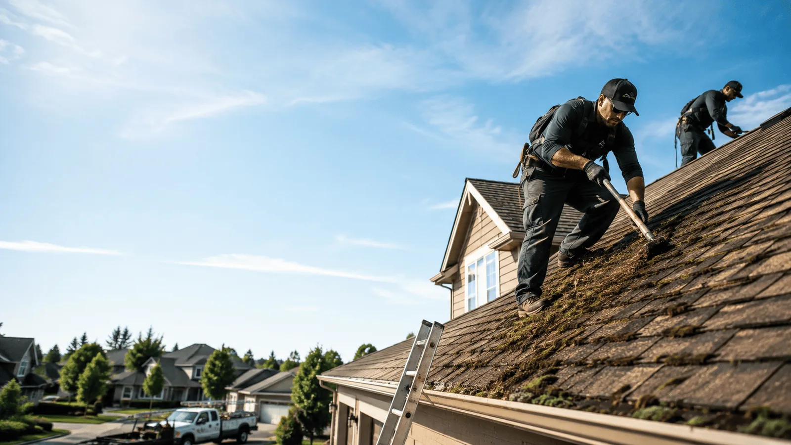 Roof Moss Removal in Linden, WI near me
